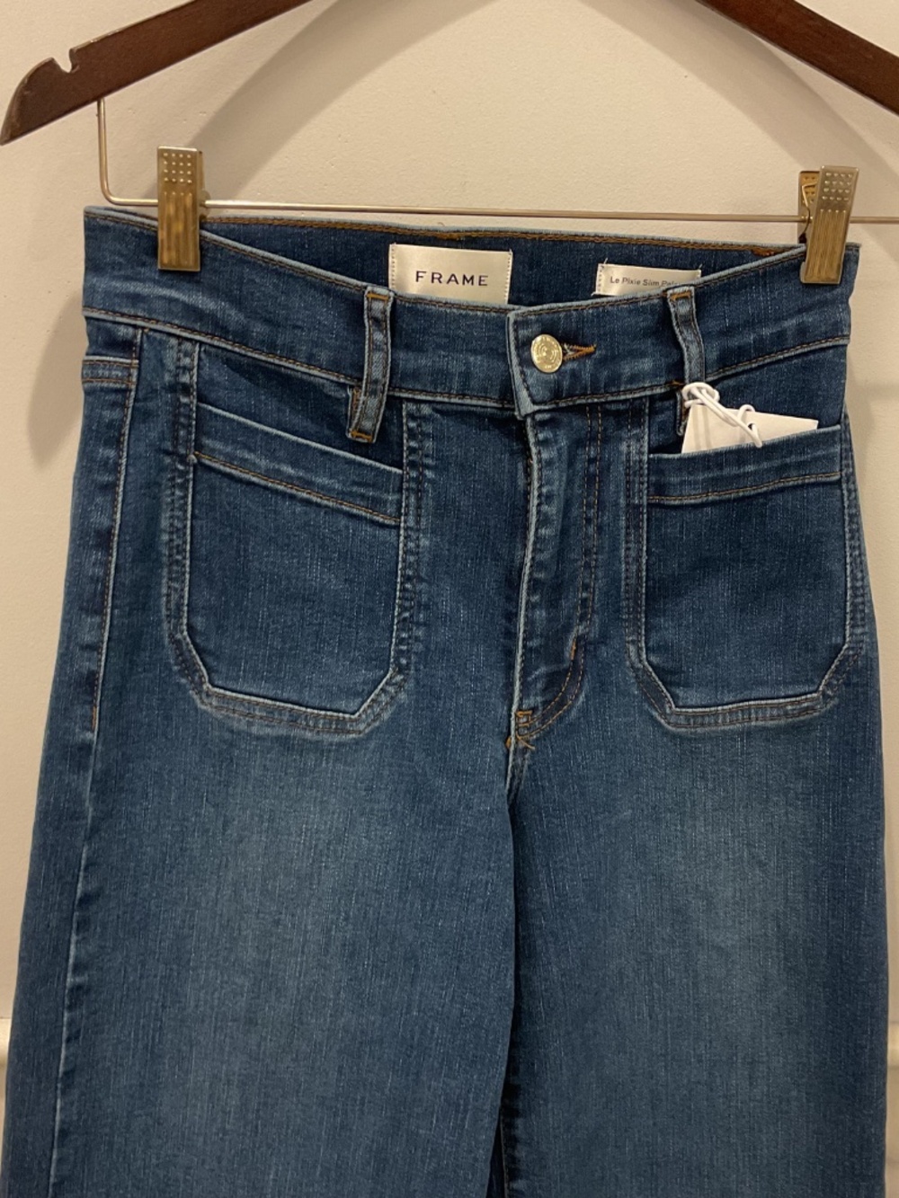 Frame’s Le PIxie Slim Palazzo w/Modernist Pocket - Picture 3 of 9